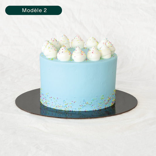 Gâteau bleu
